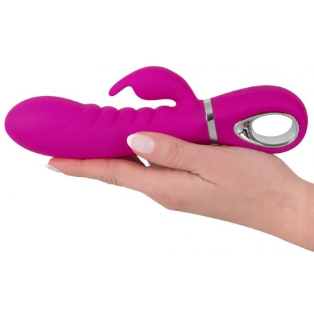 Morbido Vibratore Rabbit Vaginale e Clitorideo in Silicone Ricaricabile con USB
