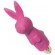 Mini Vibratore Coniglio Multivelocità Rabbit Portatile in Silicone Rosa, Stimolatore Clitorideo Vibrante Impermeabile, Rocks Off