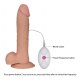 Mega Vibratore Vaginale 20 cm Morbido e Realistico in Silicone TPE con Ventosa