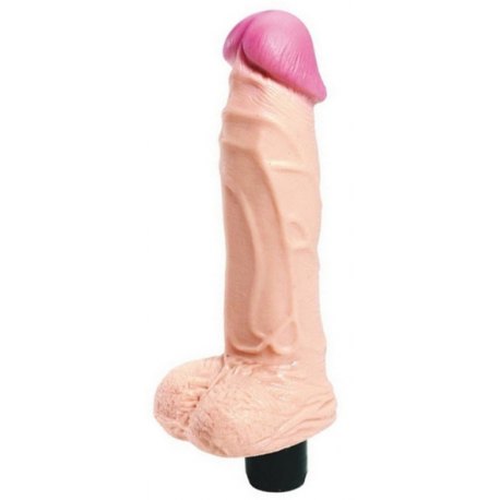 Vibratore Vaginale Realistico di 18 cm con Testicoli