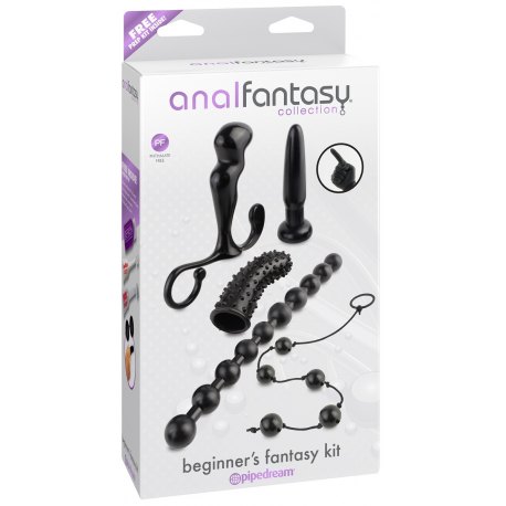 Kit di 5 Sex Toys Anali per Principianti Beginner's Fantasy Kit, Pipedream Anal Collection