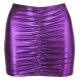 Minigonna Viola Metallizzata per Sexy Outfit o Abbigliamento Clubwear
