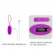 Ovetto Vibrante in Silicone Ricaricabile USB, Ovetto Vibratore Wireless per Donna