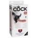 Strapon King Cock 8" con Dildo Realistico Indossabile da Donna di 20 cm